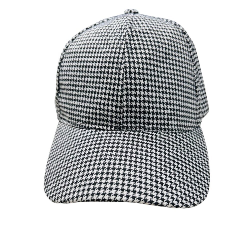 Checkered Cap Hat Hook and Loop Casual Party Streetwear
